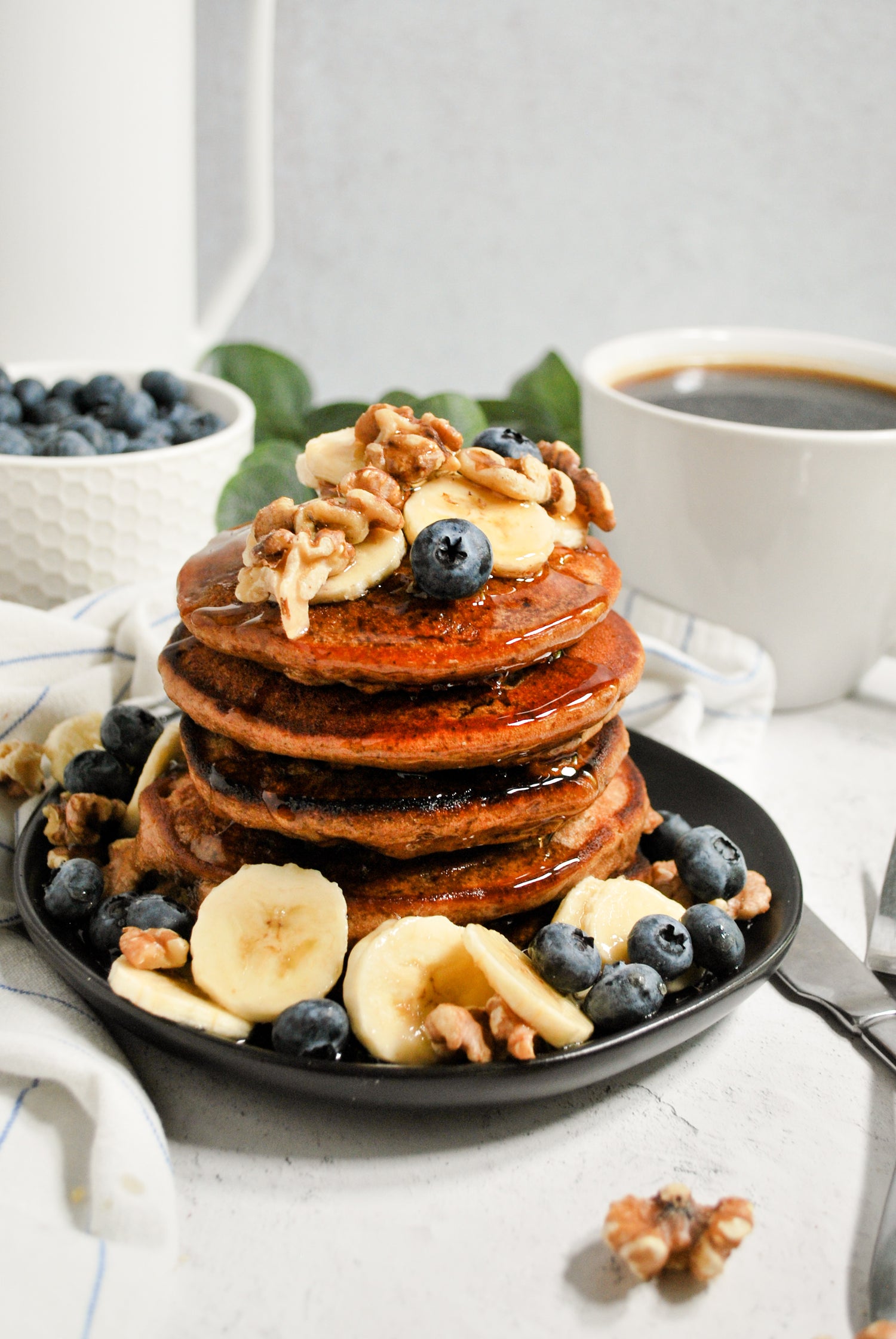 Plant-Based Maple Walnut Pancake Recipe